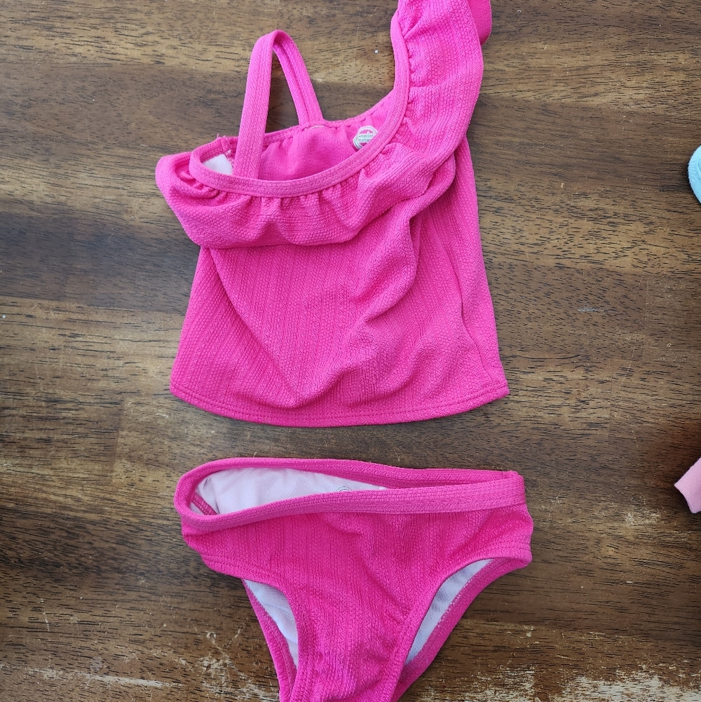 Pink Ruffled Bikini Set